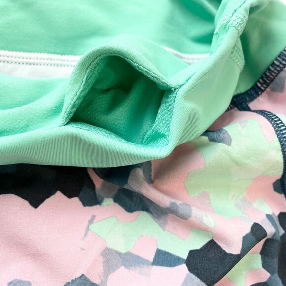 Lululemon Womens 10 Run Speed Shorts Clouded Dreams‎ Menthol CLOP/MTHL - Picture 3 of 10